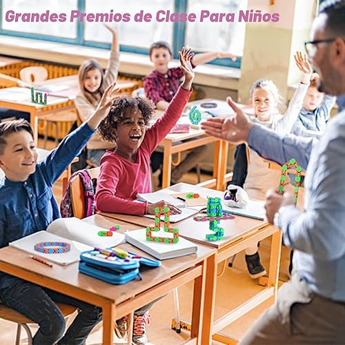 Miniatura 3 de 8 piezas de 24 eslabones Fidgets Wacky Tracks juguetes fidget para niños estudiantes de aula regalos rellenos de calcetín escolar plástico sensorial