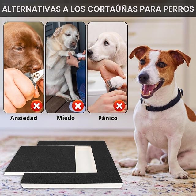 Foto 4 de 7 de BAIFULAI Rascador para perros con caja de aperitivos, 35 × 25 × 3 cm