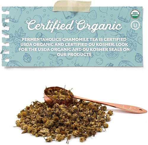 Miniatura 8 de Fermentaholics USDA certificado orgánico flores de manzanilla  perfecto para la elaboración de Kombucha