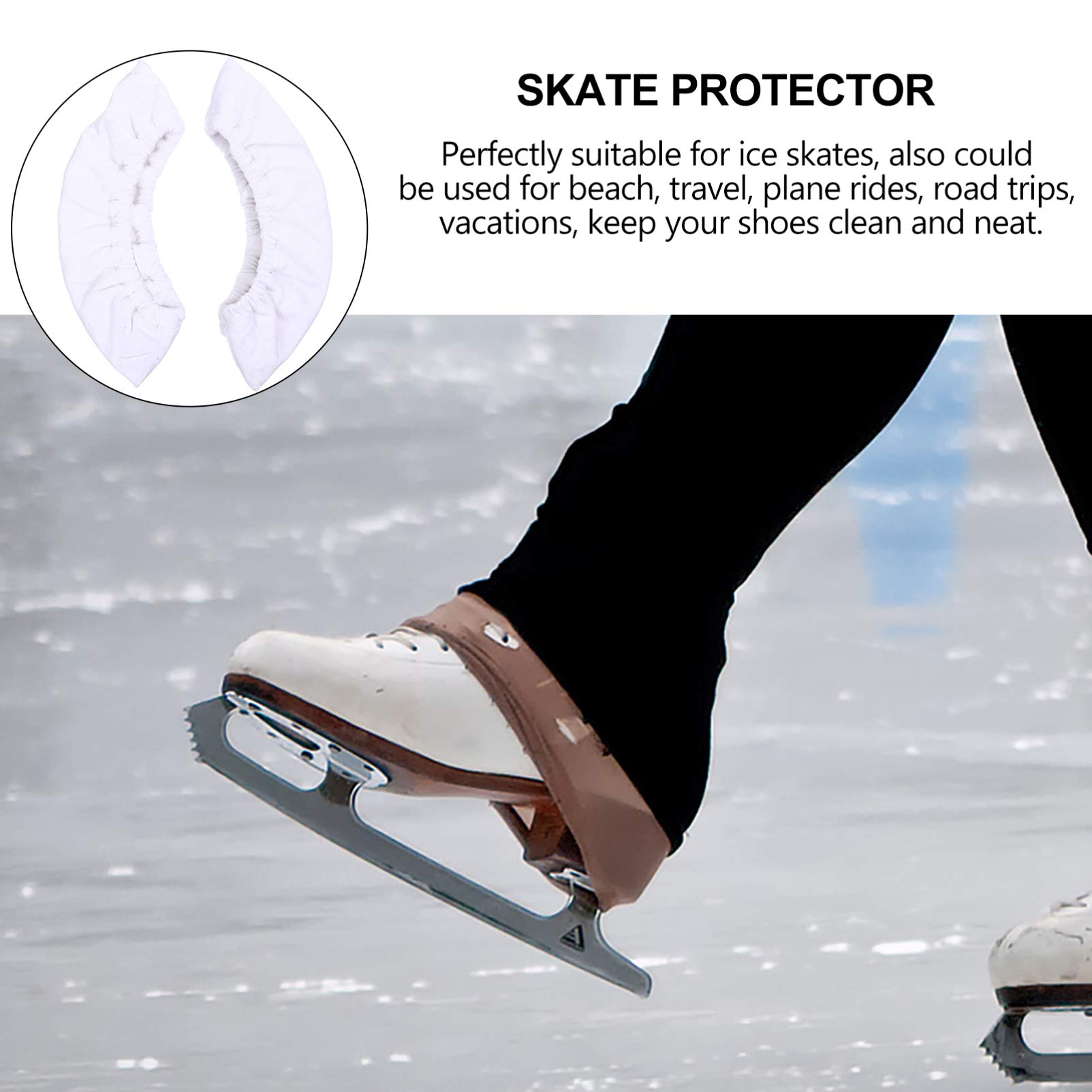 BESPORTBLE 1 Paar Schlittschuh-Schutz Plüsch-Schlittschuhkufen-Abdeckungen Schlittschuh-Kufenschutz Weiche Schlittschuh-Schutz Hockey-Abdeckung Kinder-Skateboard-Schuh-Abdeckung