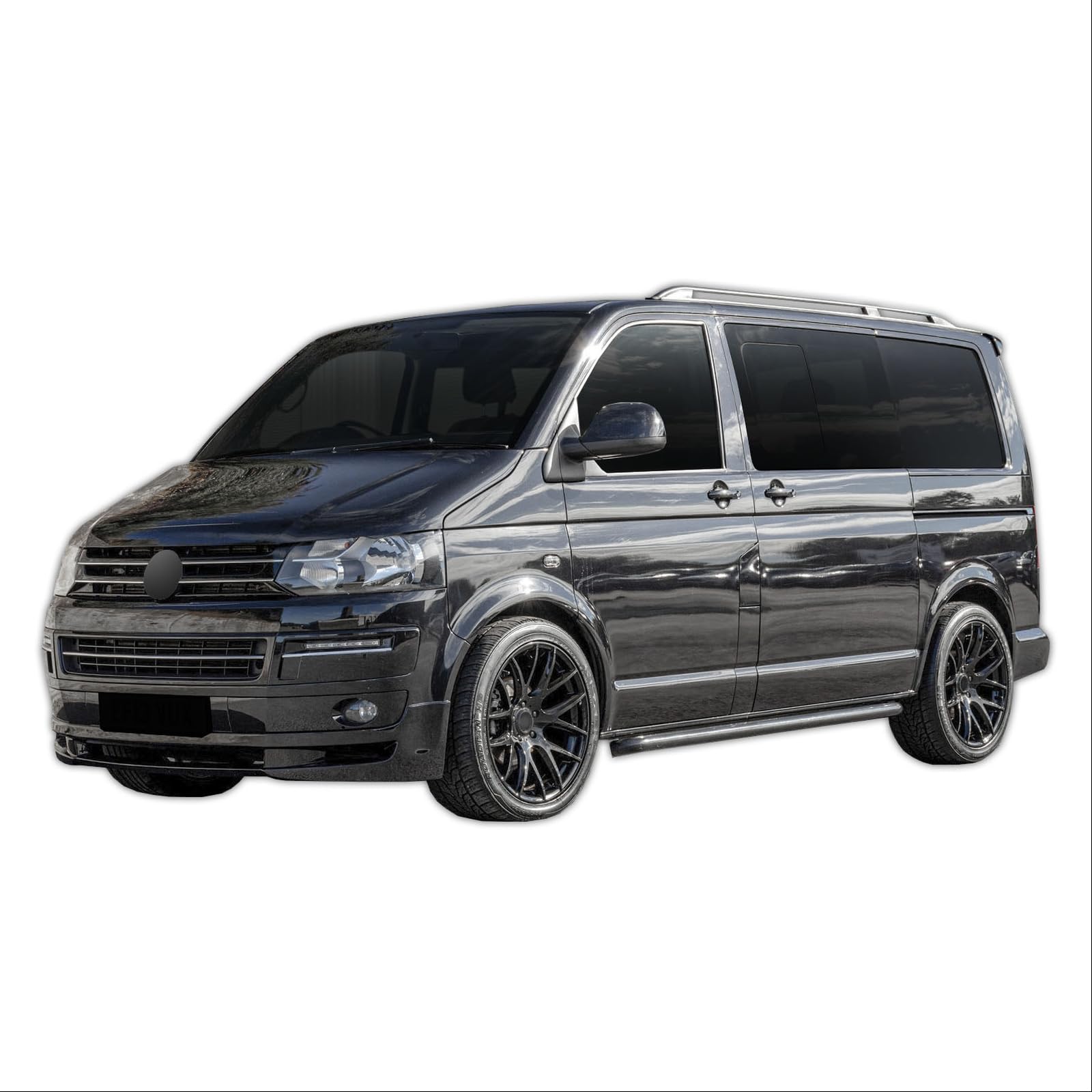 J&J AUTOMOTIVE Marche-Pieds Latéraux Volkswagen Transporter T5 Swb