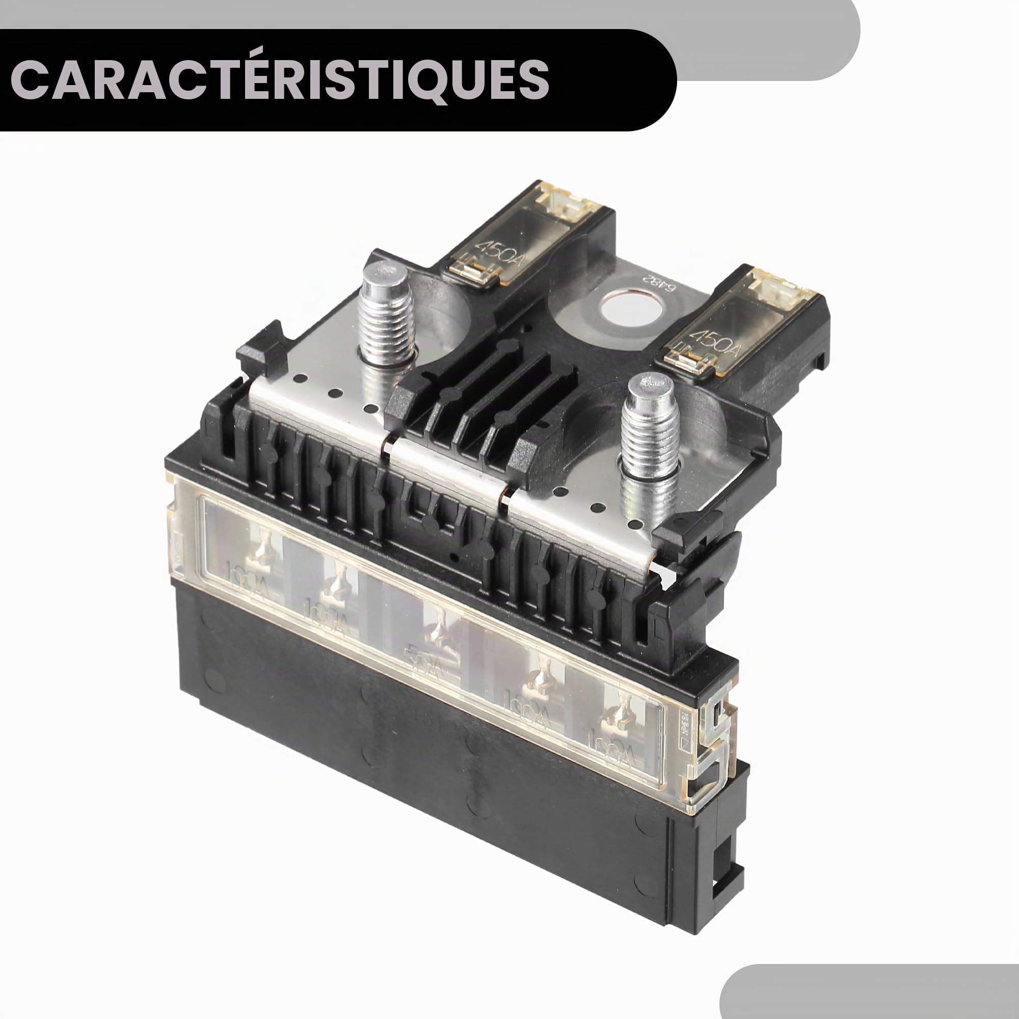 Assemblage Borne Fusible Batterie Pour Nissan G35-1 Pièce | Couleur Noir, Matériau Plastique/Métal, Taille 89.5X71X61mm, Pour Nissan FX35 FX45 NV200, OE 24380BB50A/2438079913