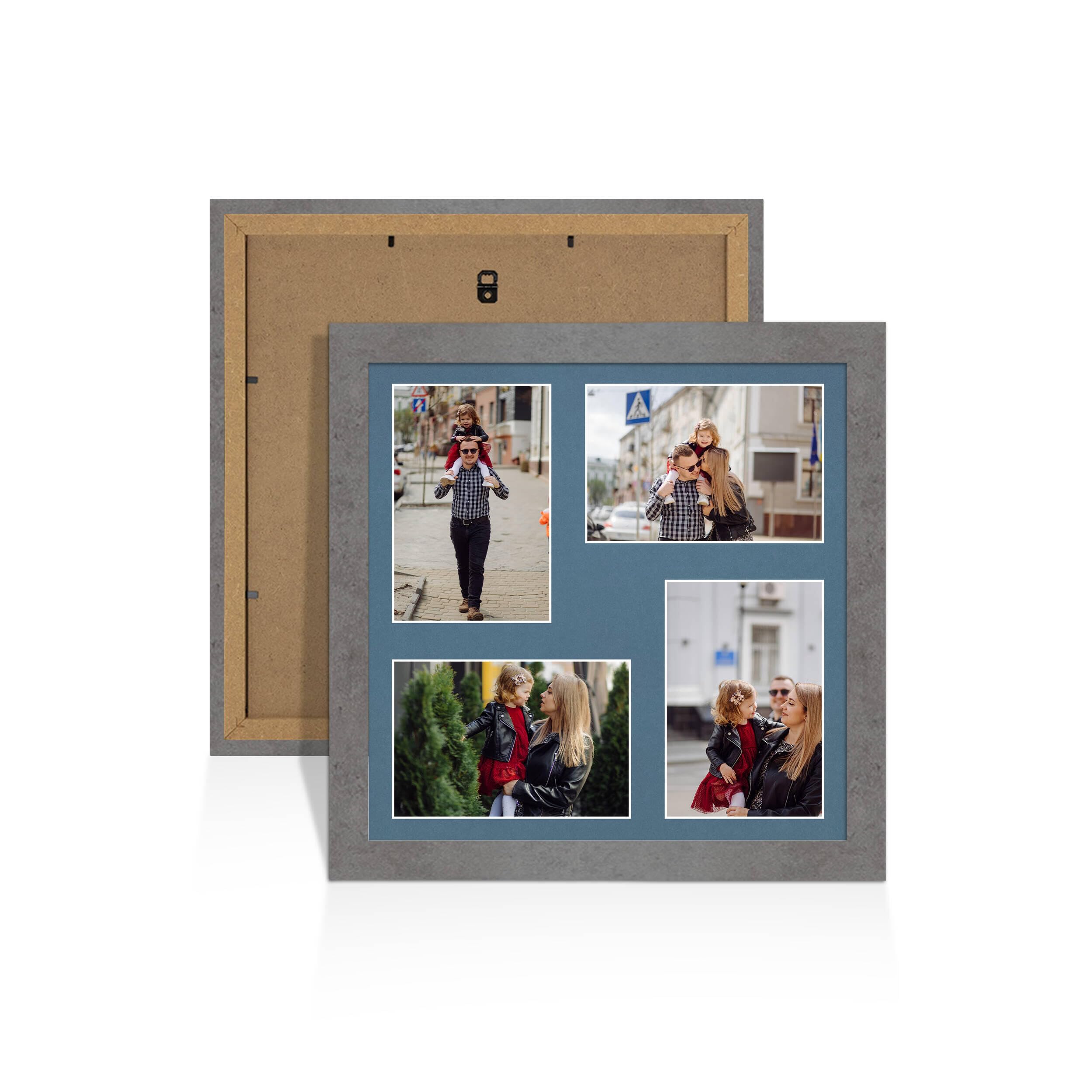 Alison Kingsgate Grey Marble 12x12 Photo frame for multiple pictures — image 1