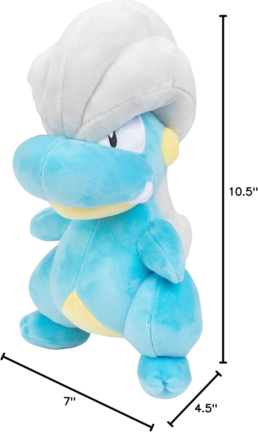 Pokémon Bagon 8" Plush - Scarlet and Violet Salamence Evolution - Authentic Soft Stuffed Animal Toy Dragon Type Figure - Gift for Kids, Boys, Girls - 2+ - Image 7