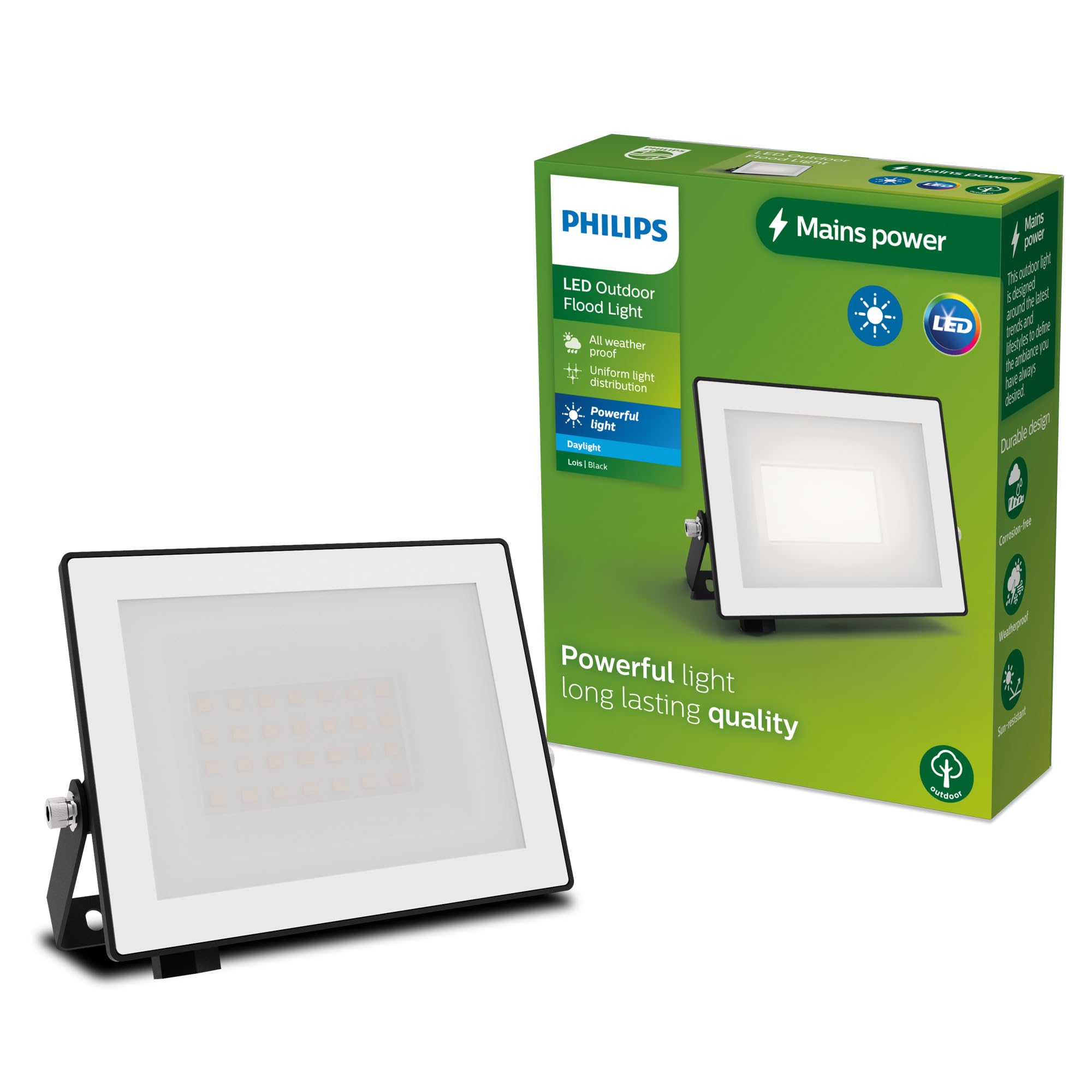 Philips Lois Zewnętrzna Lampa Floodlight, 20 W, 5000 K, Czarna
