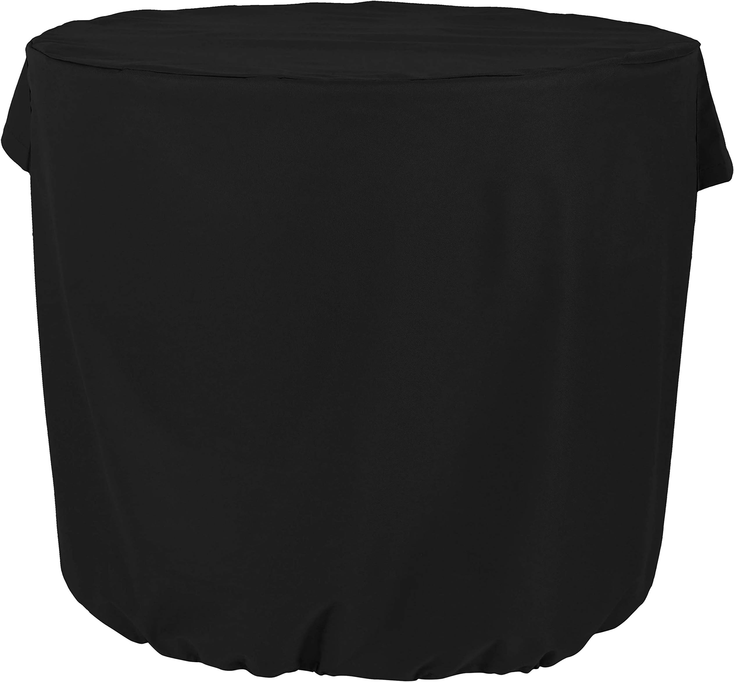 Sunnydaze Round Air Conditioner Cover Black