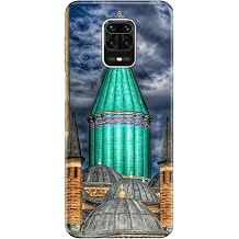 Xiaomi Redmi Note 9 Pro Max ile Uyumlu Silikon K l f, Mevlana T rbesi Temal  Desenli, Darbe Emici
