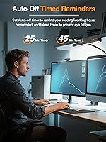 Vista 6 de LED Desk Lamps for Home Office,5 Color+9 Brightness Desk Light,Touch & Remote Control,1000 Lumen Bright Monitor Light with Timer,12W USB Adapter