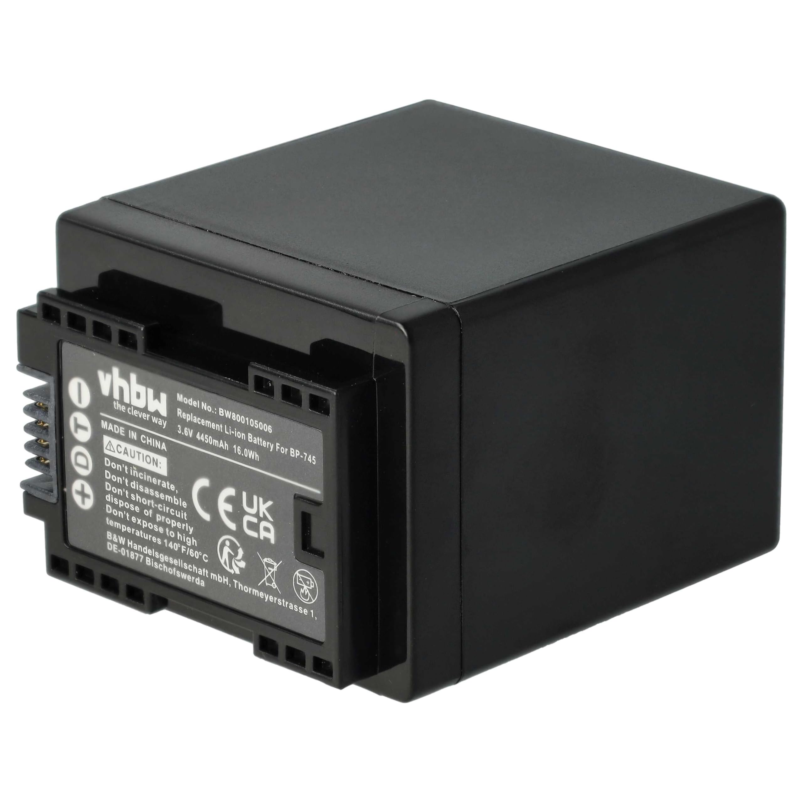 vhbw Batterie Compatible avec Canon Legria HF R66