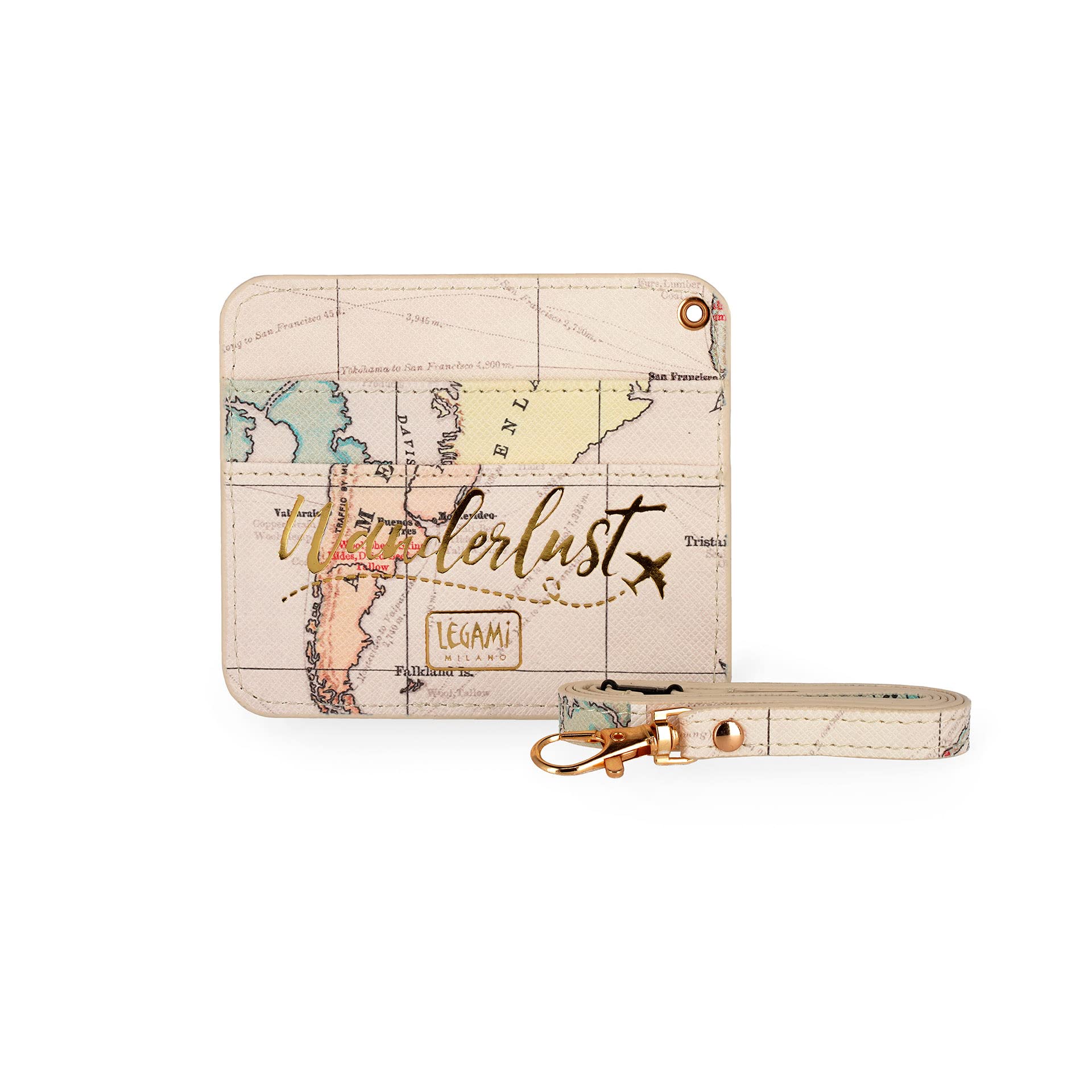 Legami Porta Badge da Collo 1 Finestra trasparente 10,4x9 cm Tema Travel
