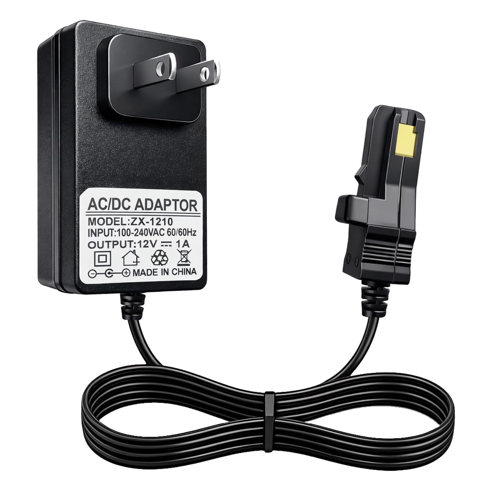 Caricabatterie da 12 V compatibile con Power Wheels 12 V grigio e arancione batteria superiore, ricambio compatibile con Fisher-Price 00801-0638 00801-1869 00801-1778 00801-0972 00801-1480 Ride On