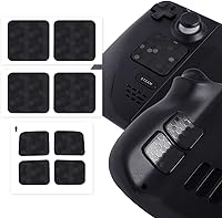 Vista 1 de Protector táctil compatible con Steam Deck Touch Trackpad (protector de trackpads + protector de 4 teclas, hexagonal de panal - negro)
