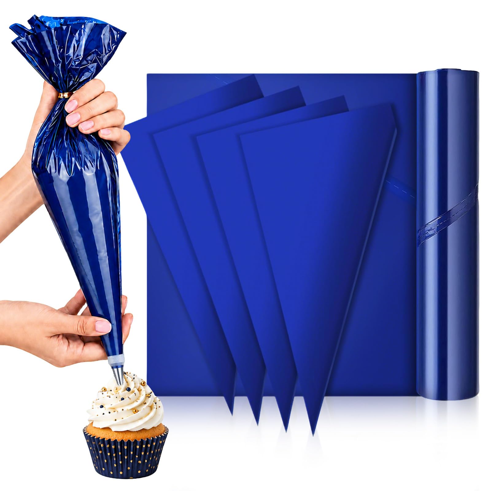 KUIYU 50Pack/roll 21Inch Disposable Piping Bags Extra Large