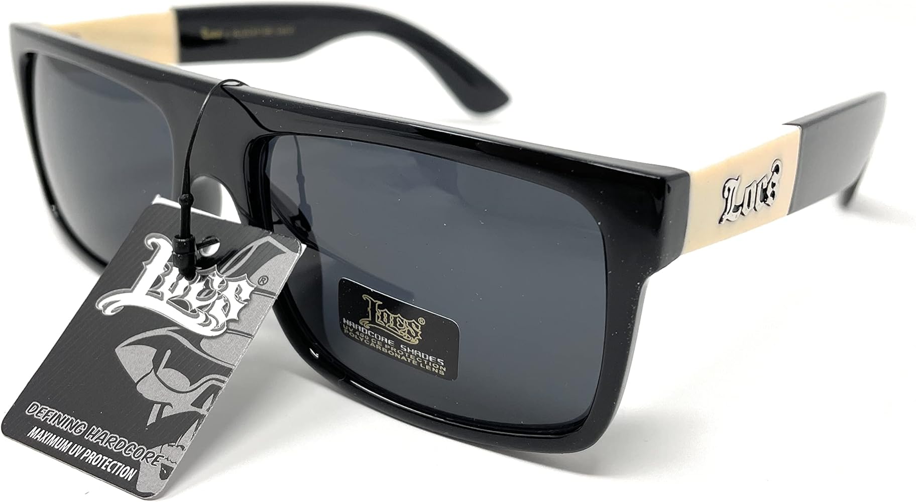 Amazon.com: Locs 91156 Black Sunglasses | Authentic Gangster