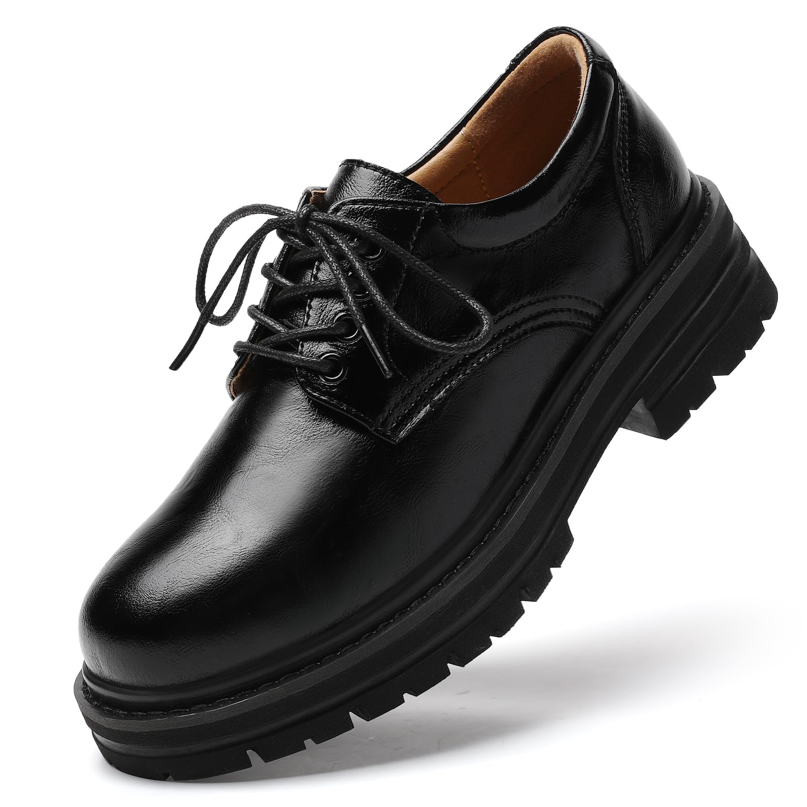 Oxford Shoes for Women Womens Oxford Shoes Platform Oxfords for Women Womens Classic Lace Up Loafers Comfortable Dress