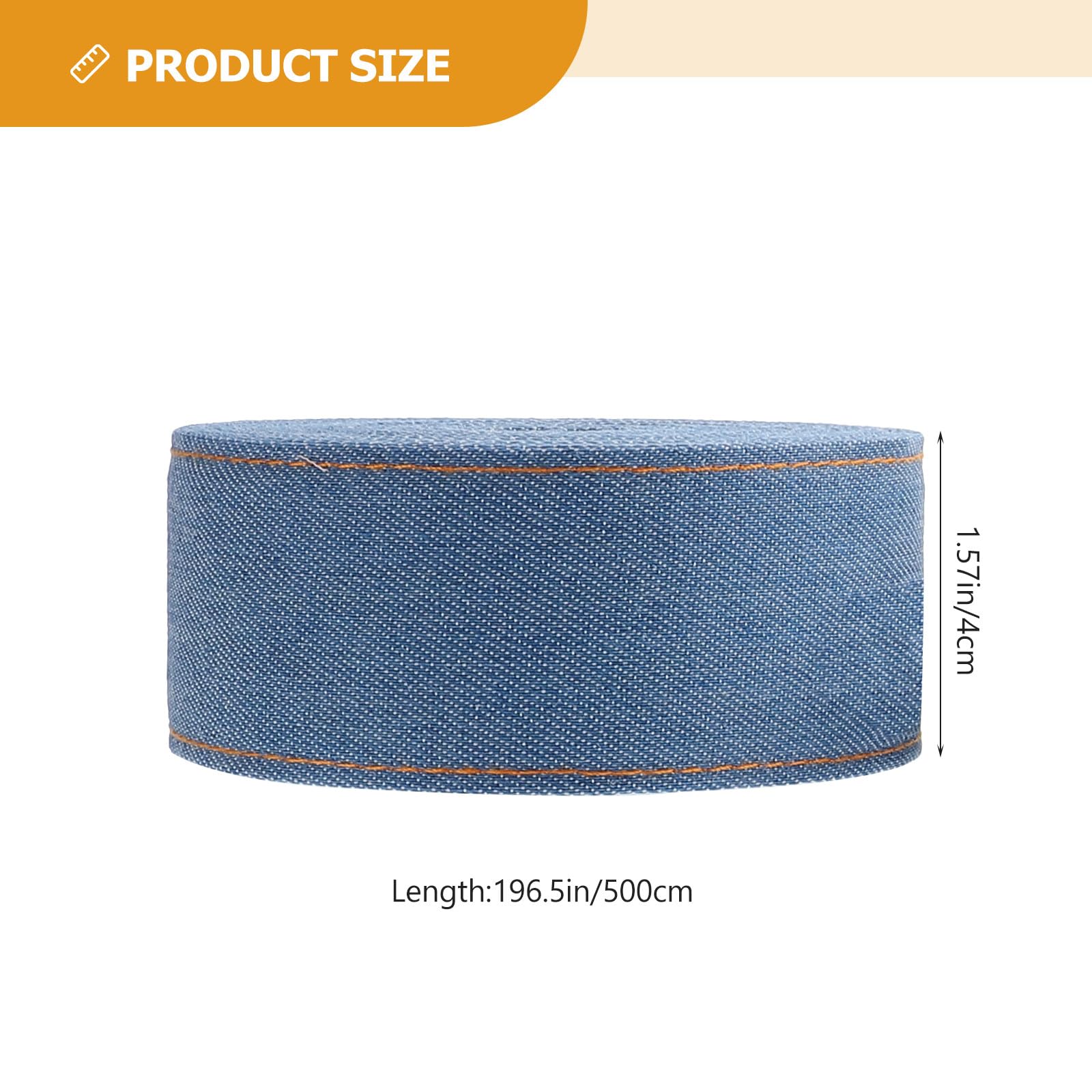 Healeved 3pezzi Nastro da Regalo Decorativo in Cvc e Denim Nastri per Confezioni Multifunzione e Fai da Te per Imballaggio Confezione di Abiti e Creazione di Fiocchi