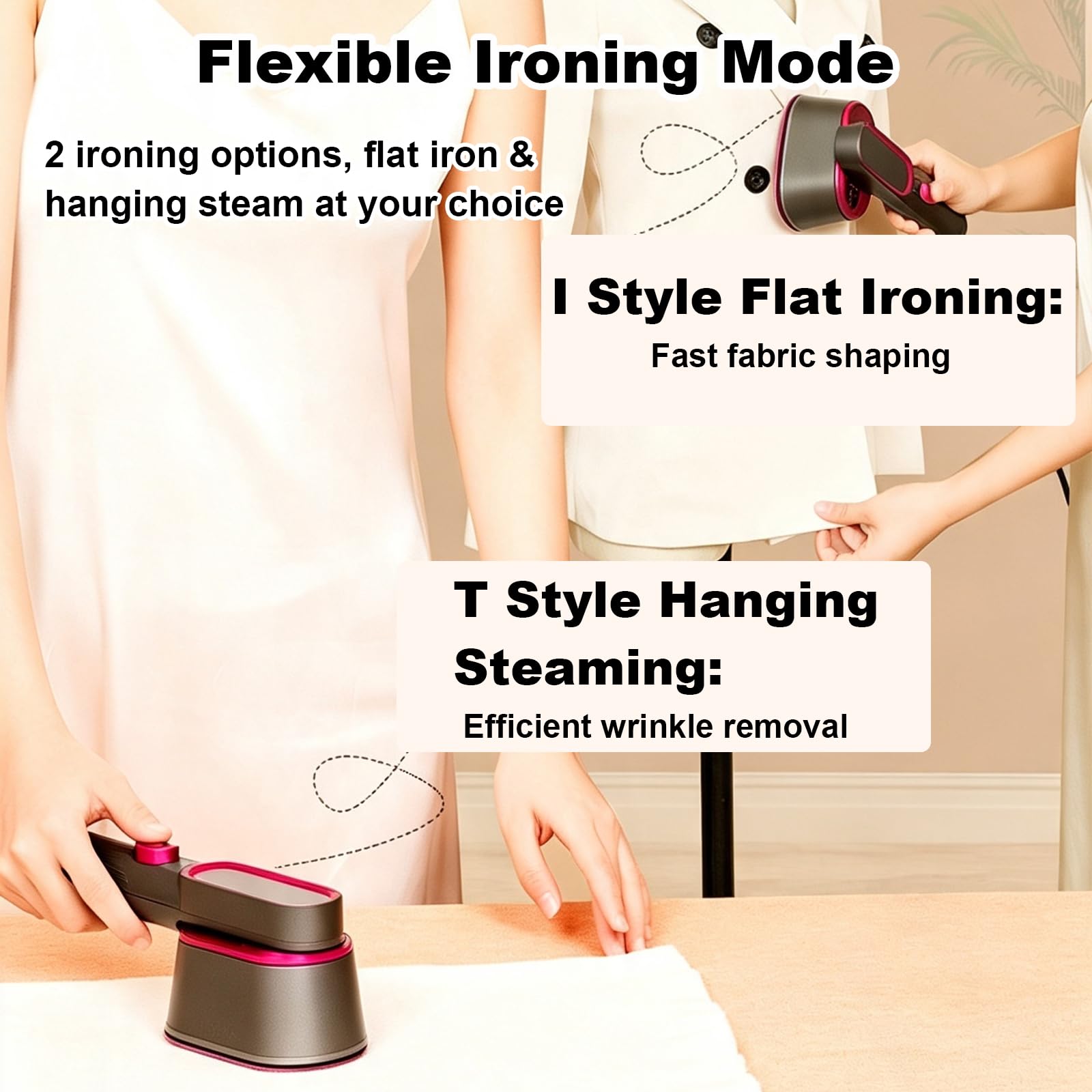 Stiratrice Portatile Manuale con Manico Girevole a 90°