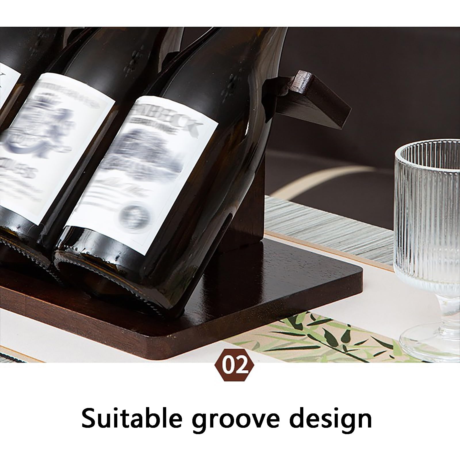 Botellero de Madera, Diseño Inclinado, Montaje Simple(Medium)