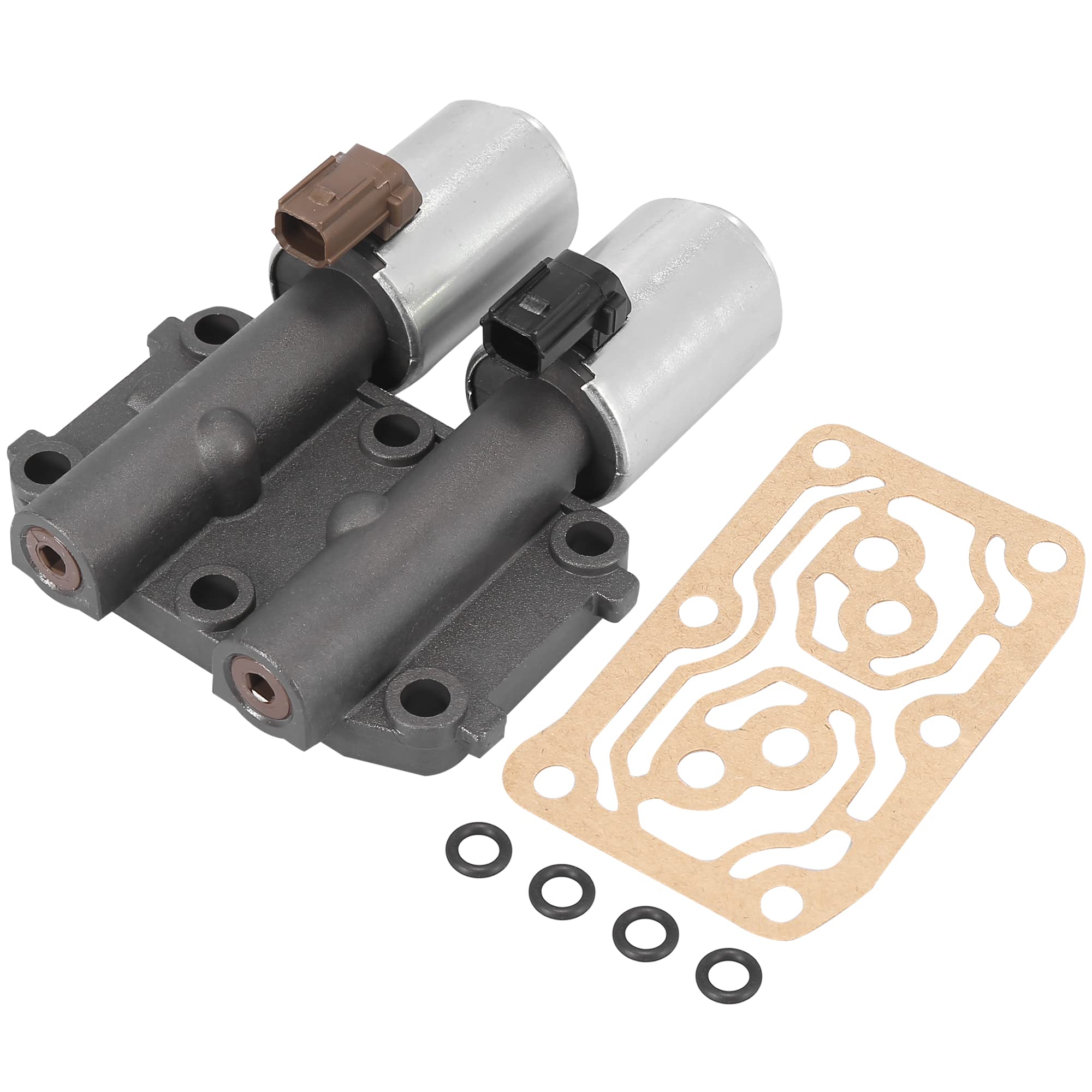 X AUTOHAUX Transmission at Clutch Dual Linear Shift Solenoid Valve 28260-R90-004 for Honda CR-V 2012-2014 for Acura ILX 2013-2014