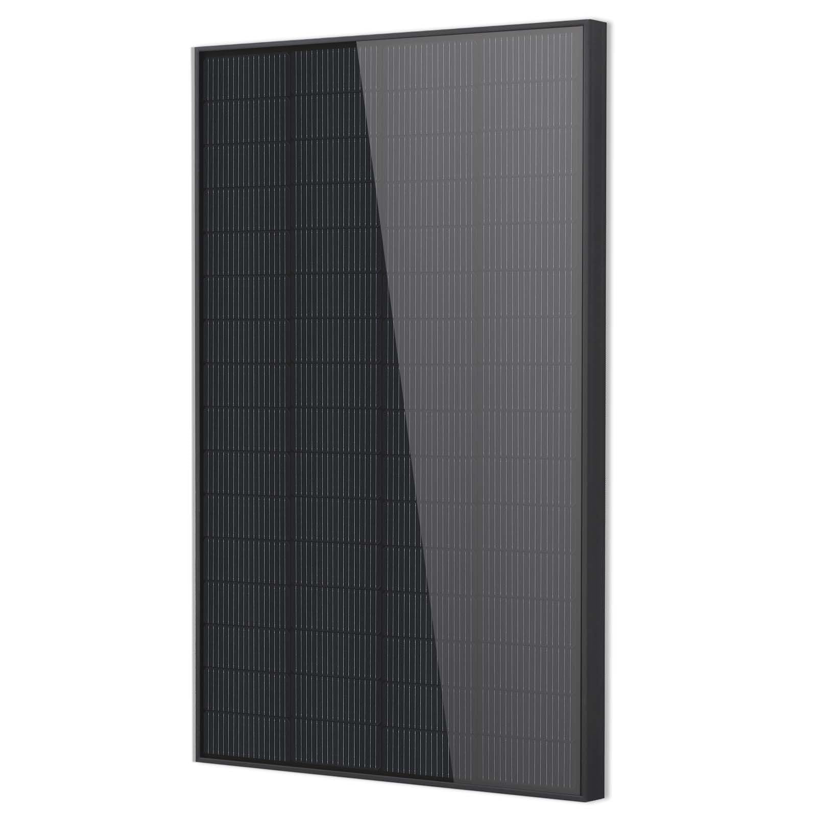 Monokristallines N-Typ 240W Solarpanel 12V in Schwarz – Effizientes Solarmodul für Wohnmobil, Boot, Balkon, Dach sowie 12V Batterien und mobile Kraftwerke