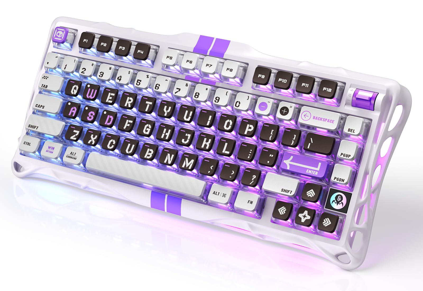 【ほぼ新品】 Mercury V75 Pro - ゲーミングキーボード Mercury V75 Pro ネオングラフィティ ゲーミングキーボード