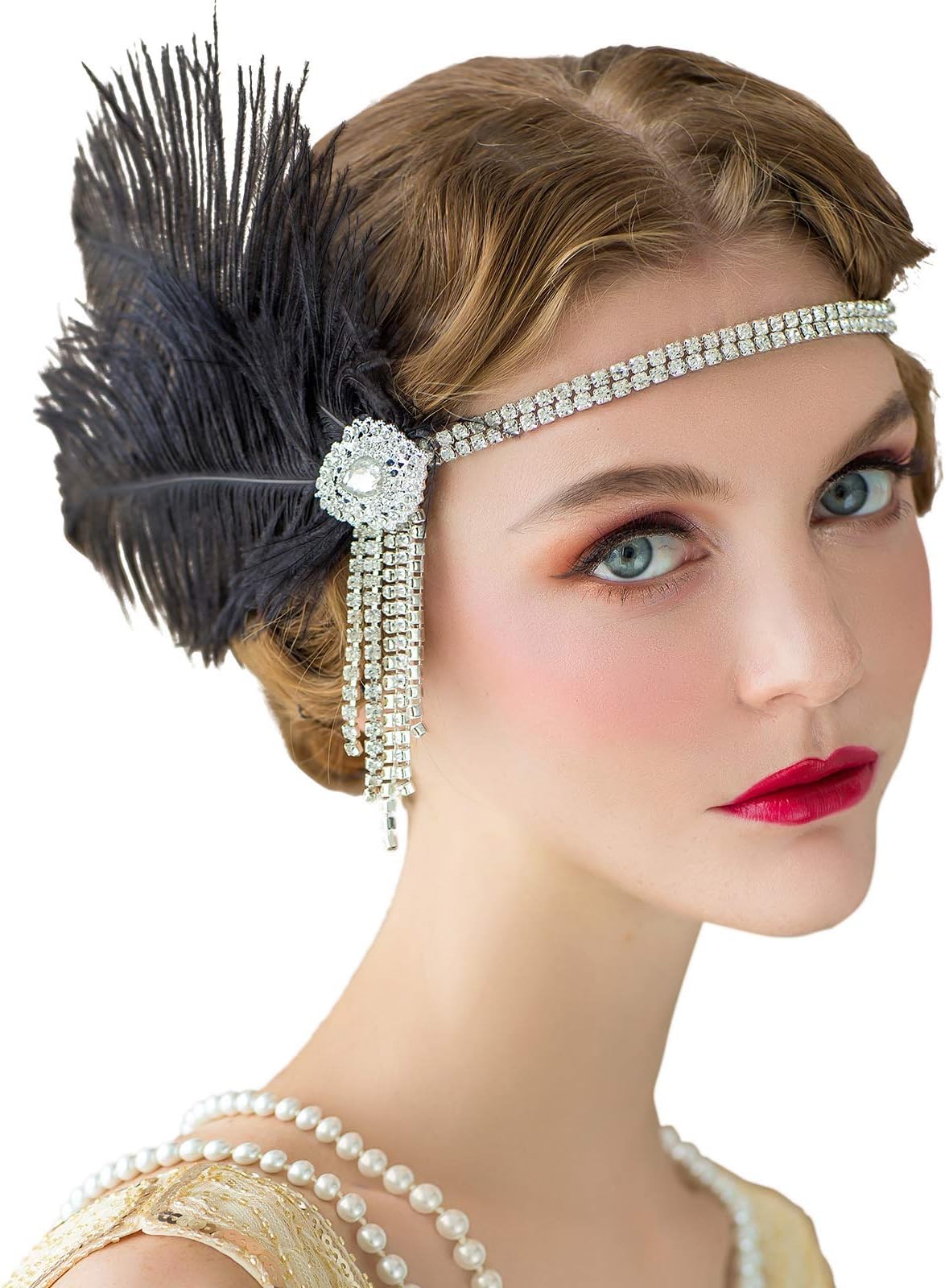1920s feather headpiece