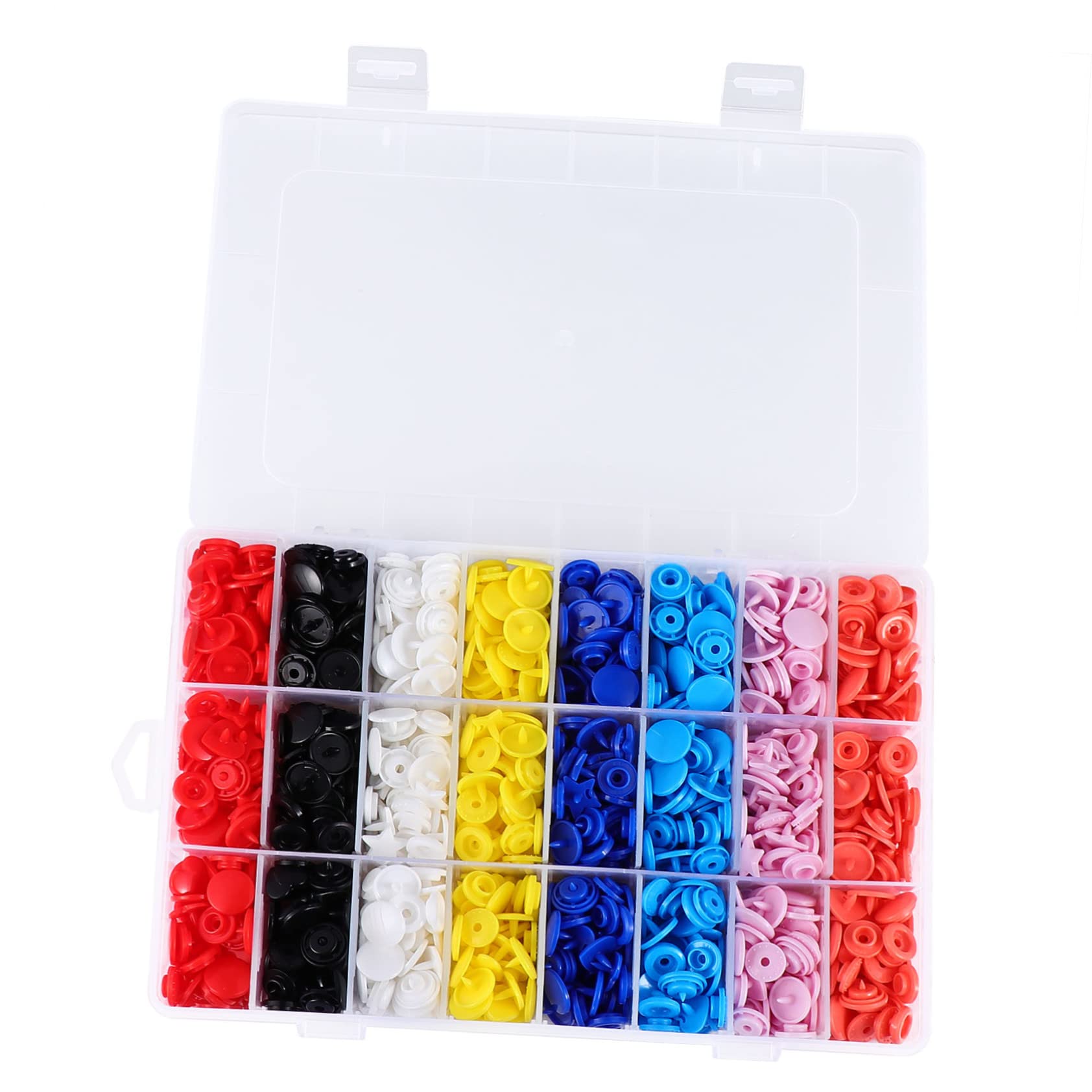 PLAFOPE Caja De Broches De Resina Estrella De Botones De Plástico Accesorios De Ropa