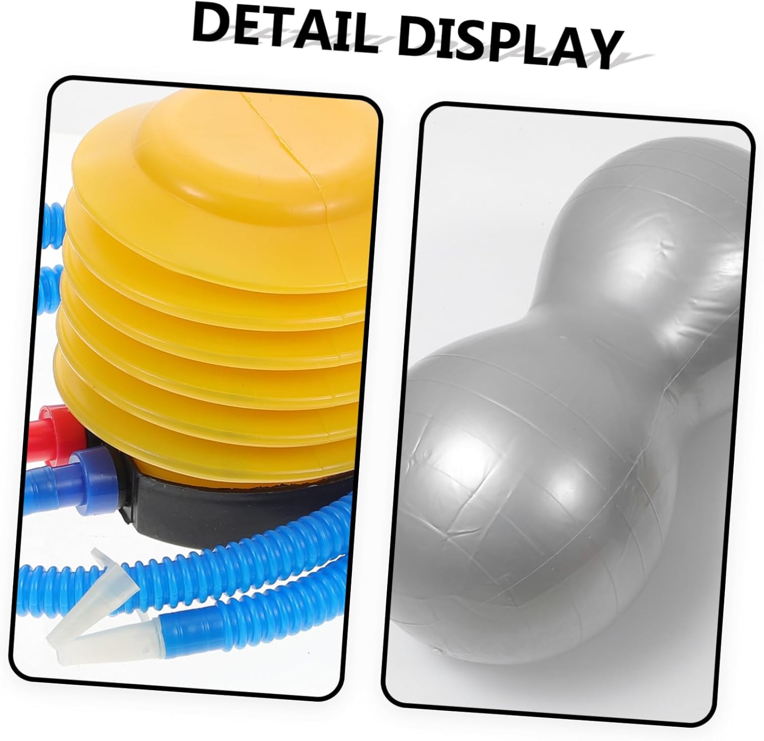 Sosoport Yoga Ball Foam Mat Dumbbell Rack Dog Fitness Peanut Air Pump for Inflatable Exercise Mat Bounce Exercise