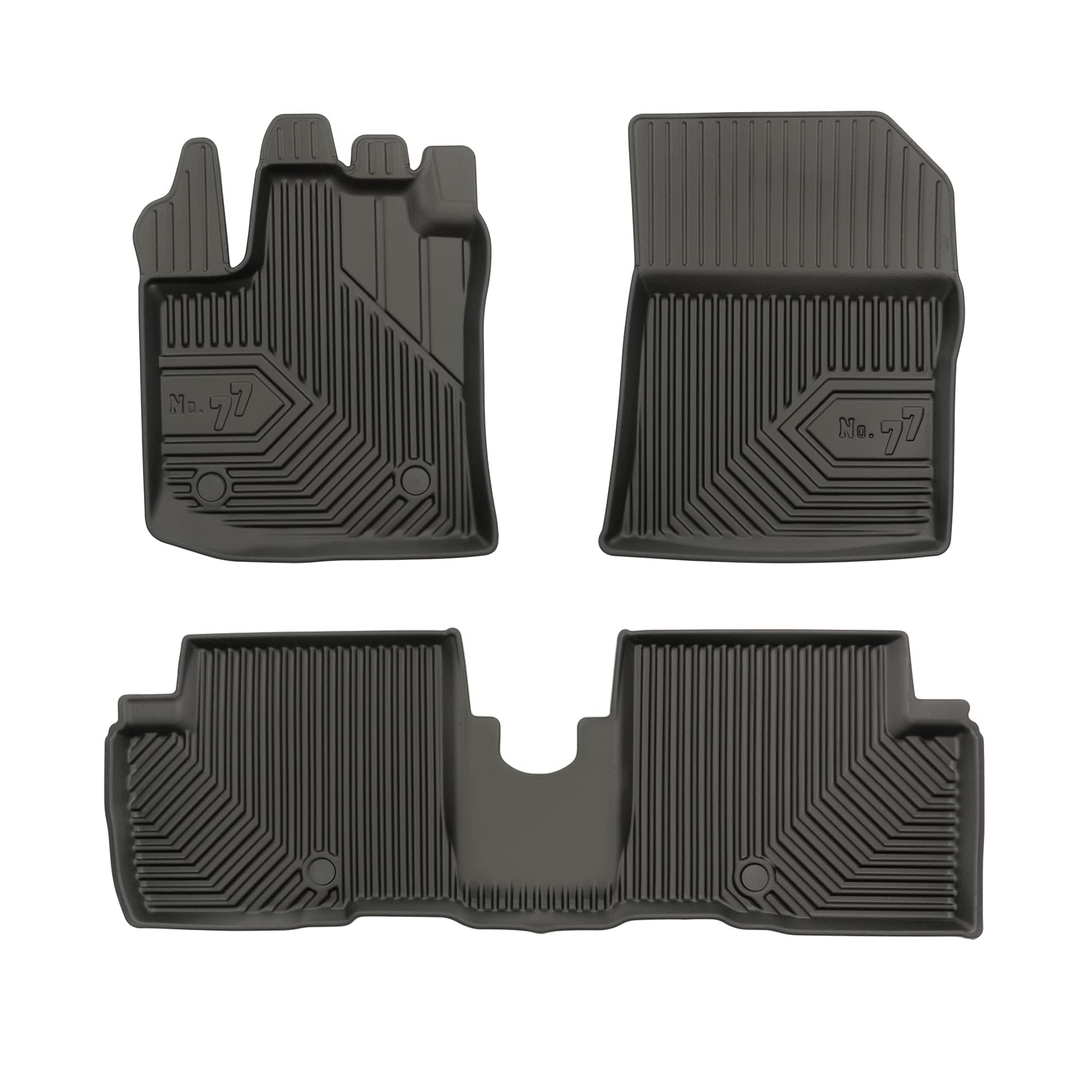 FROGUM No.77 Alfombrillas para Coche Alfombras para Dacia Lodgy Desde 2012 | Borde Alto | para Todo el año | Tamaño