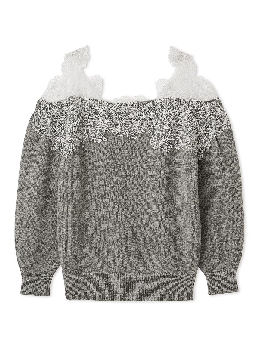 SNIDEL(スナイデル) レーストリミングニットプルオーバーSWNT254098レディース