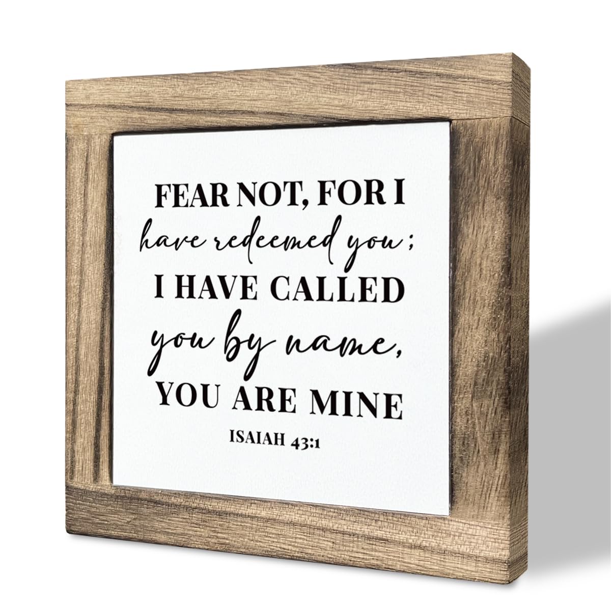 Amazon.com: Bible Verse Isaiah 43:1 Box Sign, Fear Not For I Have