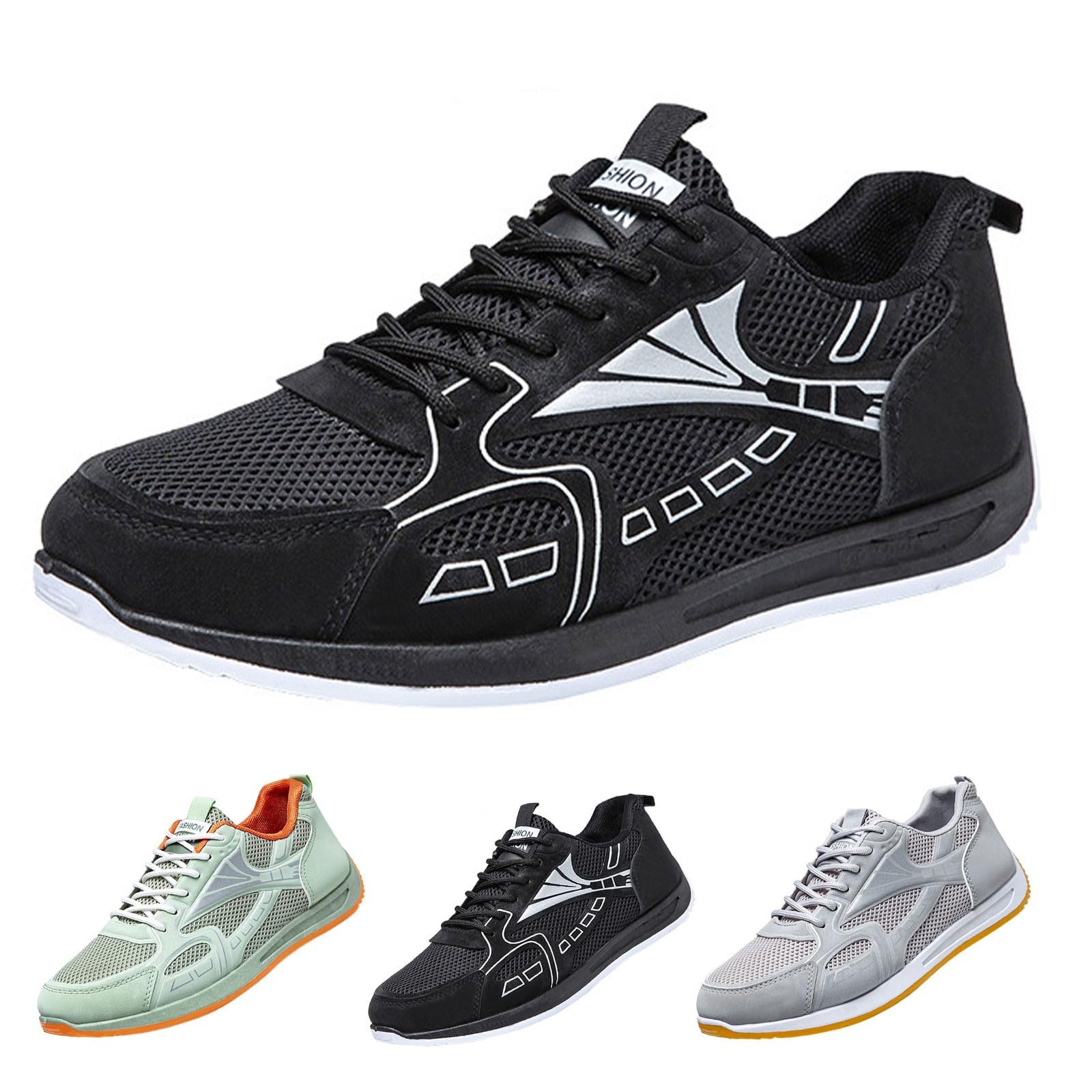 Hallenschuhe Herren 39-44 Herren Joggingschuhe Breit Casual Fitnessschuhe Atmungsaktiv Breeze Schuhe Leicht Flacheschuhe rutschfest Freizeitschuhe Modische Laufschuhe