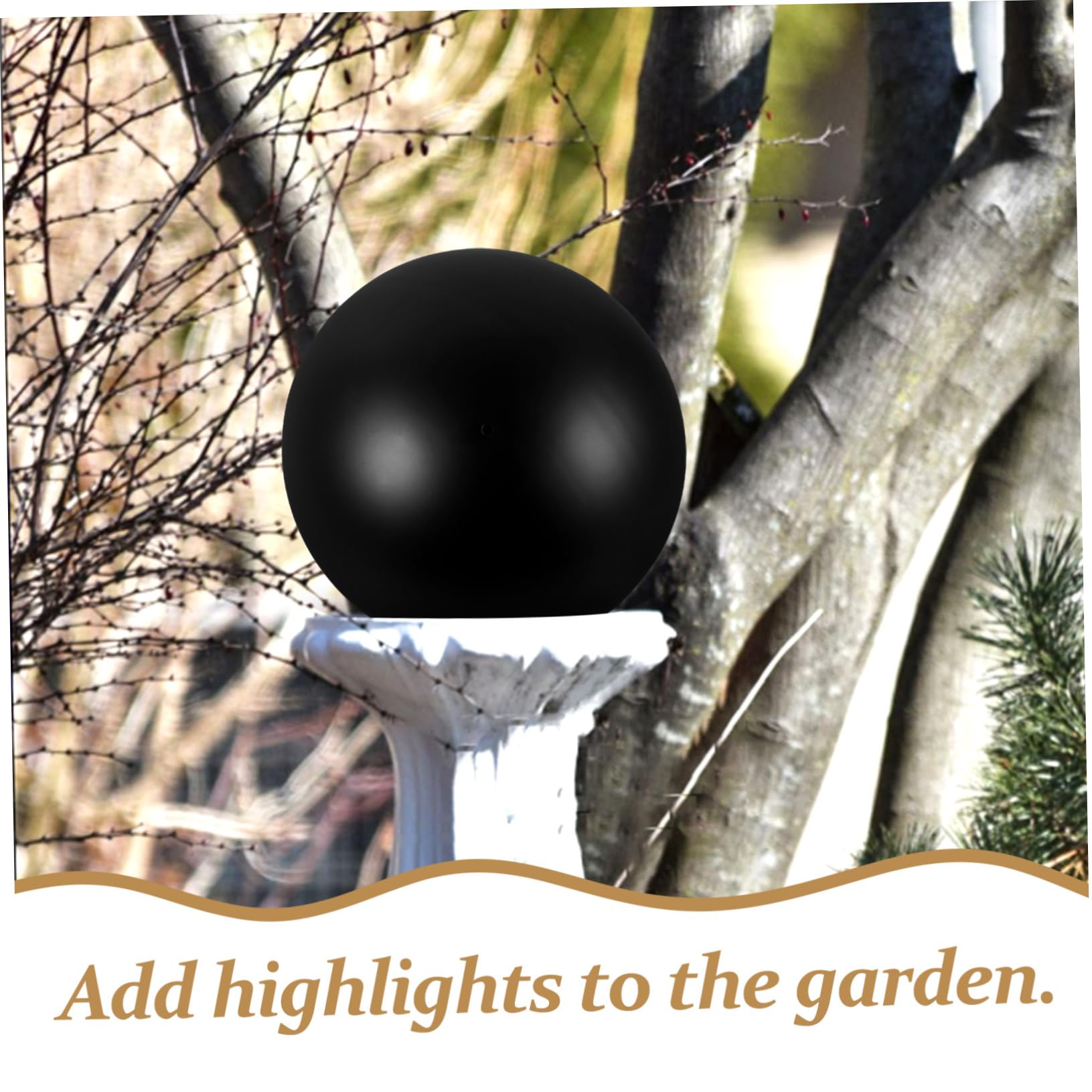 HOOTNEE Gazing Globe Ball Reflective Garden Gazing Balls Stainless Steel Decorative Outdoor Indoor Ornament