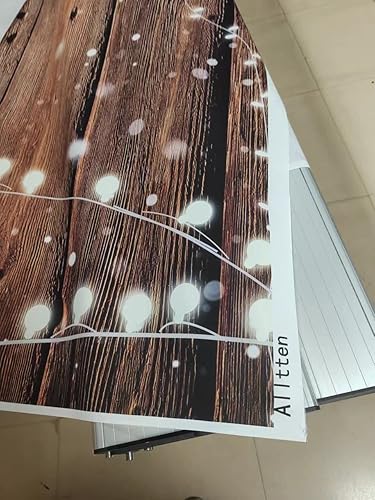 Miniatura 5 de Alltten Telones de fondo de madera marrón de 7 x 5 pies para fotografía, fondo marrón vintage, material de vinilo fino aplicable a pancartas de baby