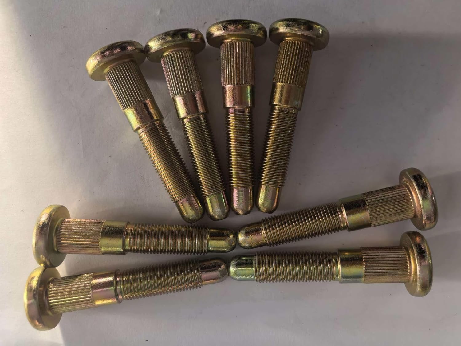 8PCS M14*1.50 Serrated Rear Wheel Stud 610-676 15.8mm Knurl, 80mm UHL Length Replacement for 2020-2025 Chevrolet Silverado 2500 HD, 3500 HD, GMC Sierra 2500 3500 HD