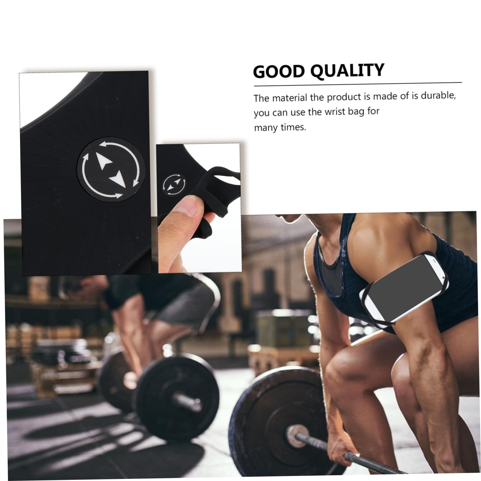 SHINEOFI 3 Set Smartphone Braccio e Rimovibile Marsupio Sportivo per Allenamenti e Attività Nero Adatta per Sport
