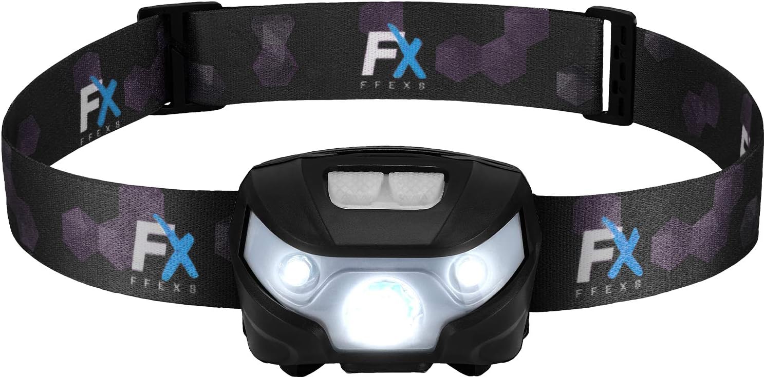 Holiday Deals 🛒 Headlamp LED USB Rechargeable - Waterproof Super Bright Torch - White and or Red Light with 5 Modes - Comfortable Equipment for Running Camping Men Woman Kid - Best Bulb Lamp for Night Walking the Dog