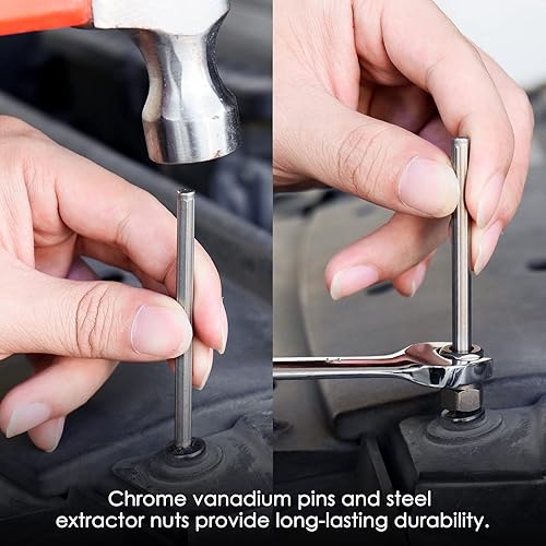 Miniatura 6 de THINKWORK Juego de extractor de tornillos, 55 piezas, juego de extractor de pernos de fácil salida, removedor de pernos rotos para quitar tornillos