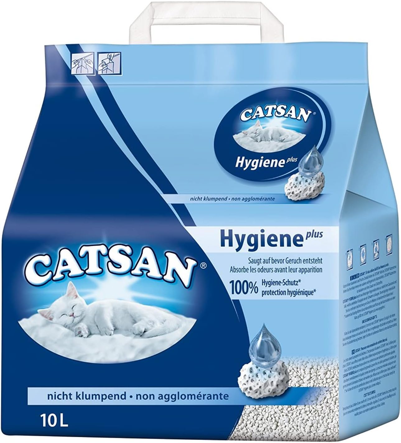 Catsan Hygiène Litière pour Chat 10 L , lot de 4 Amazon.fr Animalerie