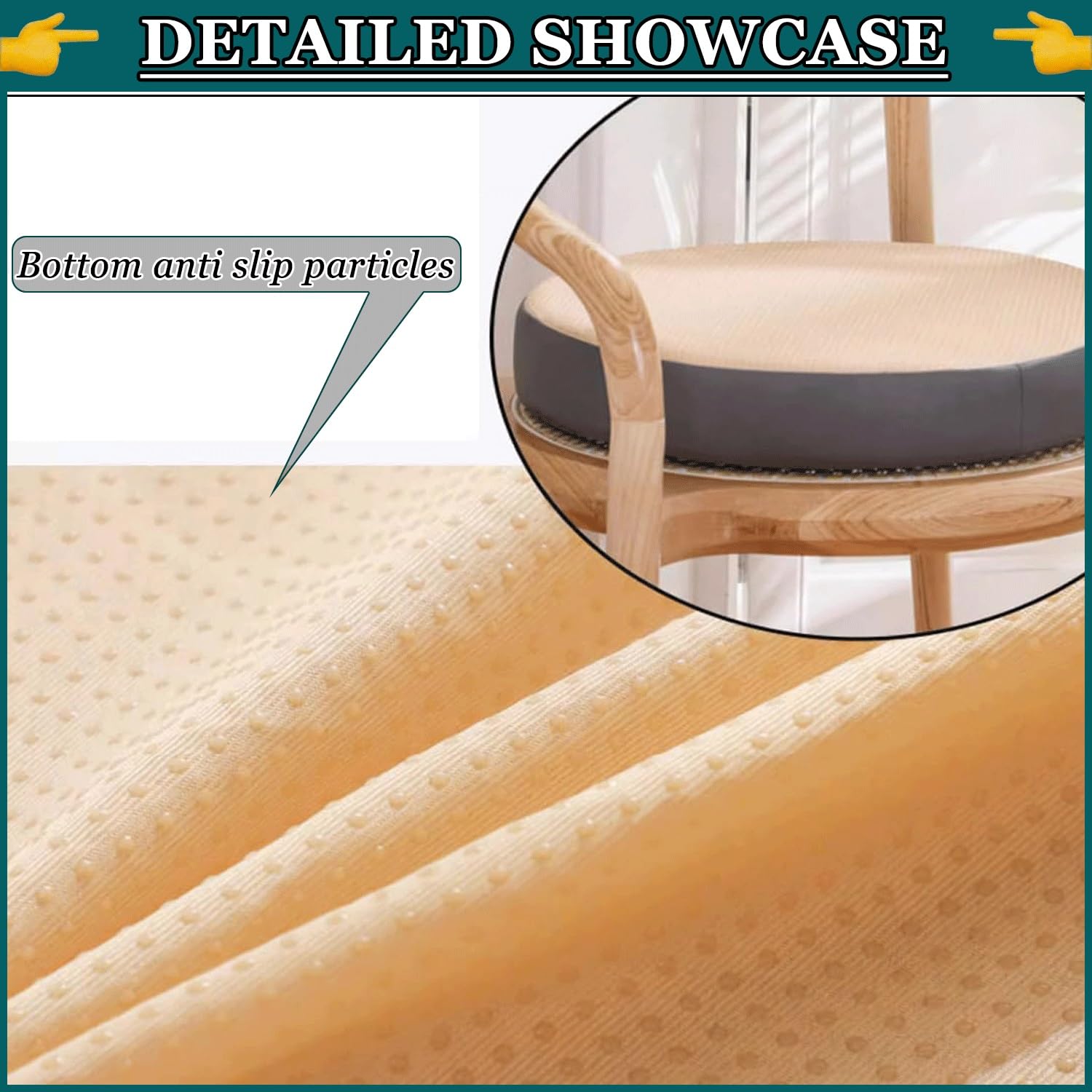 Galette de Chaise Rond en Cuir PU Imperméable - Coussin de Siège Antidérapant et Détachable - Mousse Mémoire 30/35/40/50cm - Usage Intérieur/Extérieur Bureau,Cuisine,Jardin,Salon(Color 5,4pcs 40x40x5c