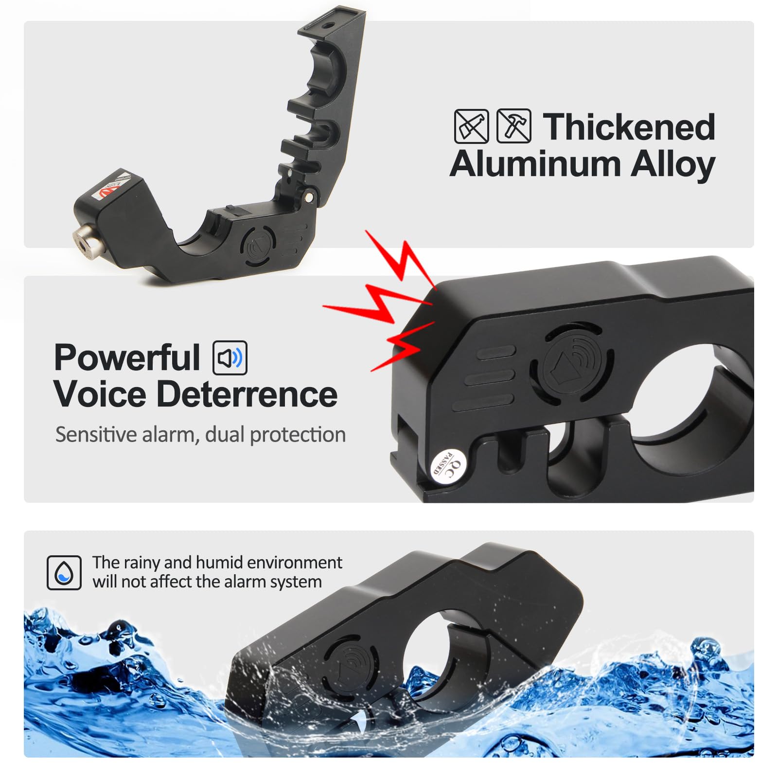 Anti Theft Dirt Bike Security NDakter Bike Locks Heavy Duty Anti