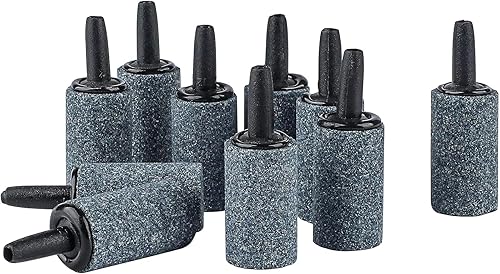 Miniatura 7 de Pawfly Acuario - Cilindro de piedra de aire de 1 pulgada, difusor de burbujas grises, piedra aireadora de oxígeno para nanobombas de aire, cubos