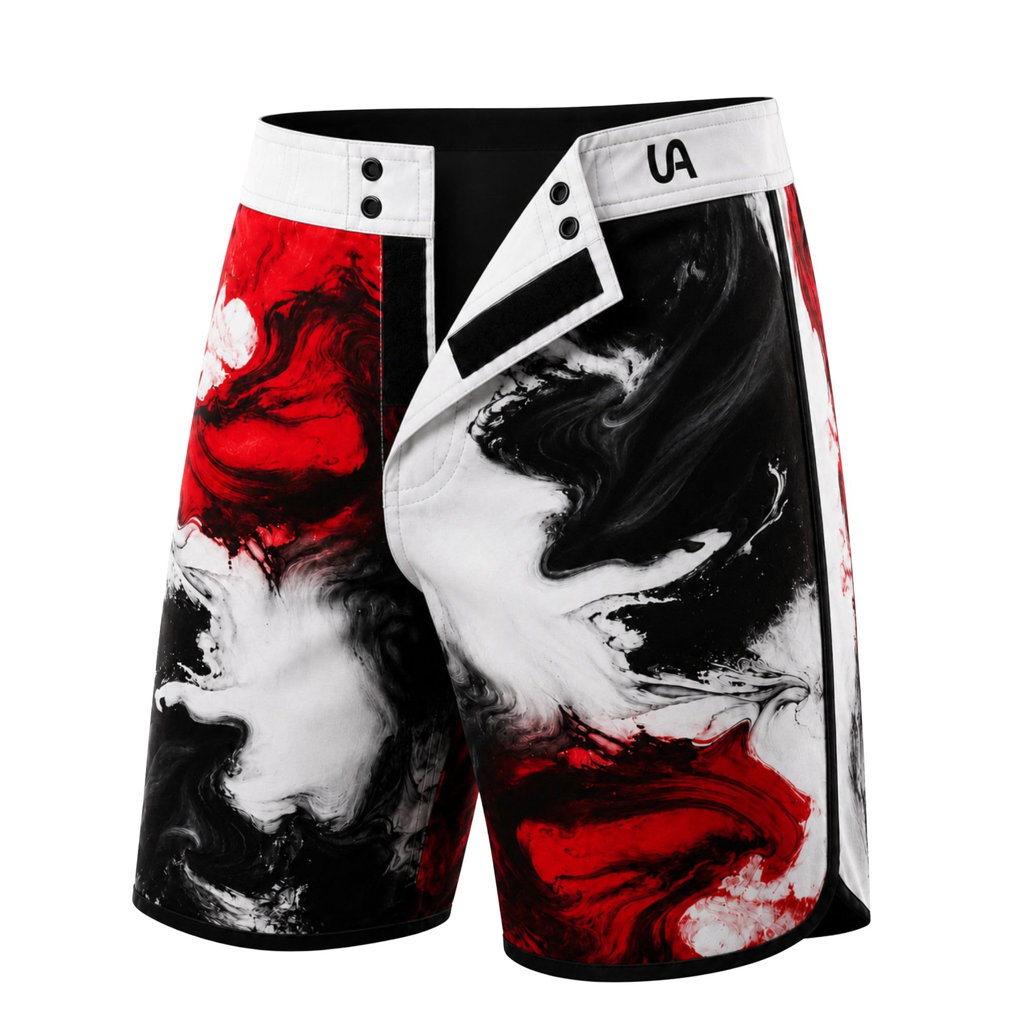 Men's Physique Competition Shorts Ash Wave | 4-Way Stretch Bodybuilding Stage Shorts for Men | Lightweight Quick Dry Posing Board Shorts | Fitness Contest & Performance Wear-picture-44