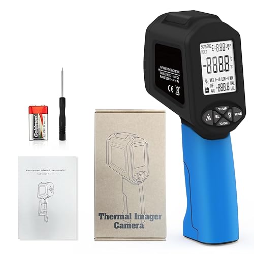 Miniatura 7 de Termómetros infrarrojos, pistola de termómetro láser, pistola de temperatura 501 para pistola de termómetro infrarrojo de -58   3416  para