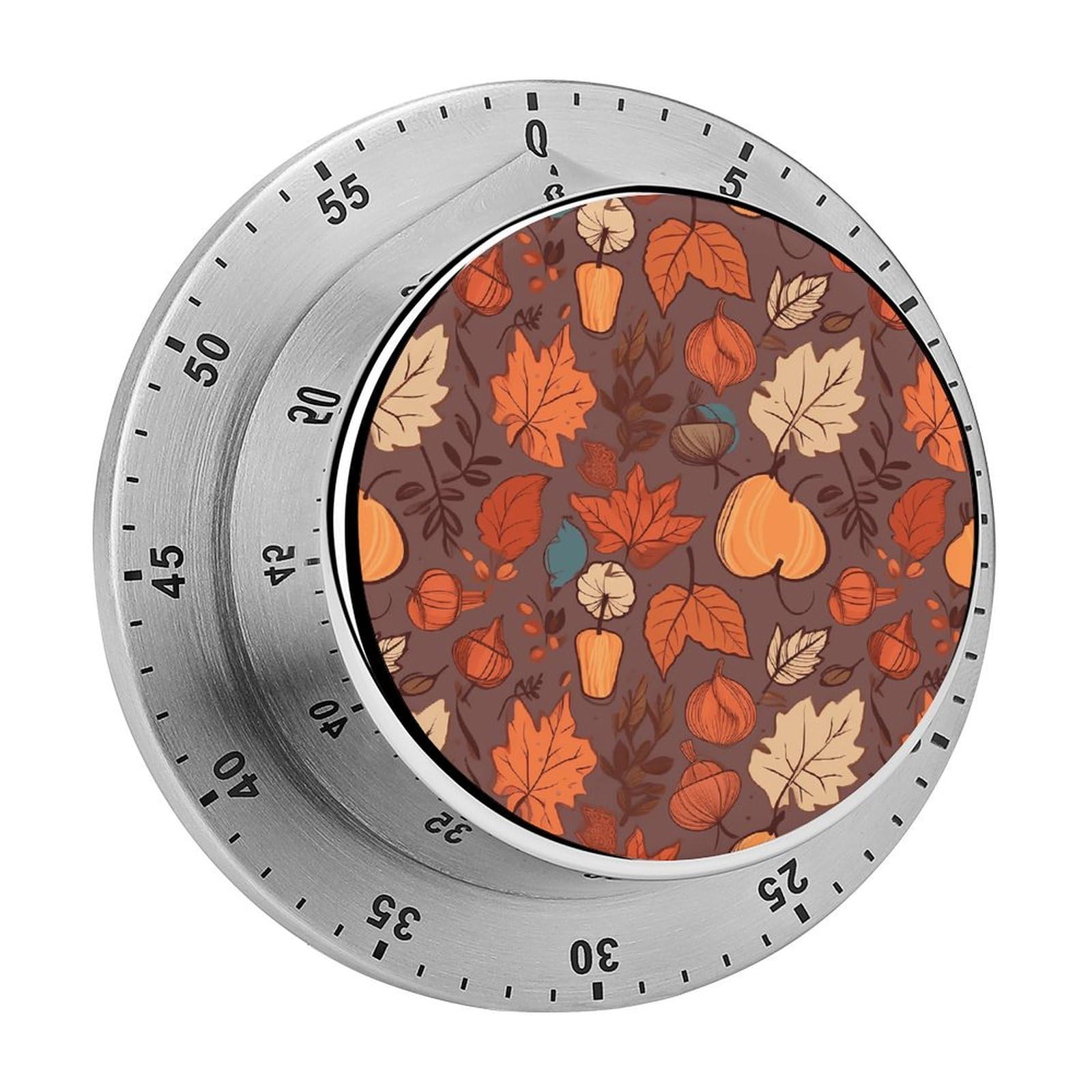 Fall Kitchen Timer Chef Cooking Timers Clock with Loud Alarm Exquisite Stainless Steel Mechanical