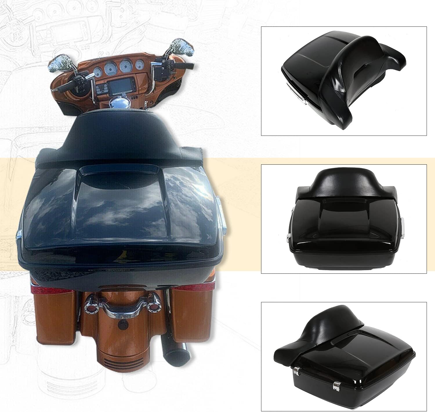 豊富なギフト ハーレー キング ツアーパック 純正 バックレスト