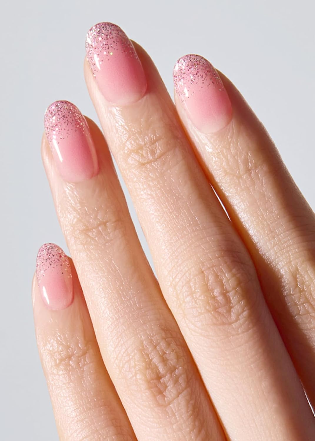 ohora Semi Cured Gel Nail Strips (N Fairy Blush) - Works with Any Lamps, Salon-Quality, Long Lasting, Easy to Apply & Remove