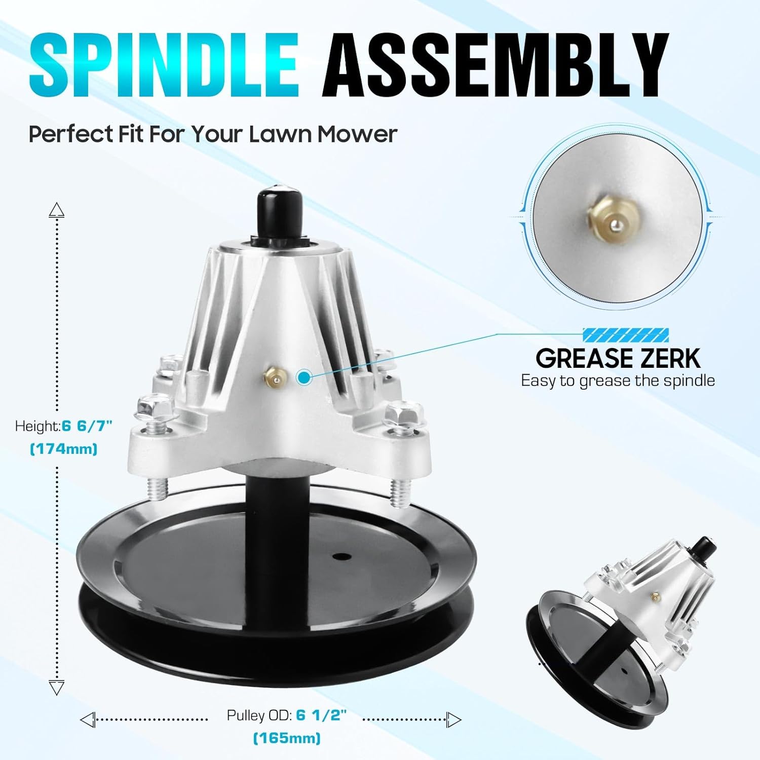Spindle Fit for MTD Cub Cadet LTX1042 LT2000 LTX 1045 1046 LT-2000 2200 918-04865A 618-04865A 2 Pack
