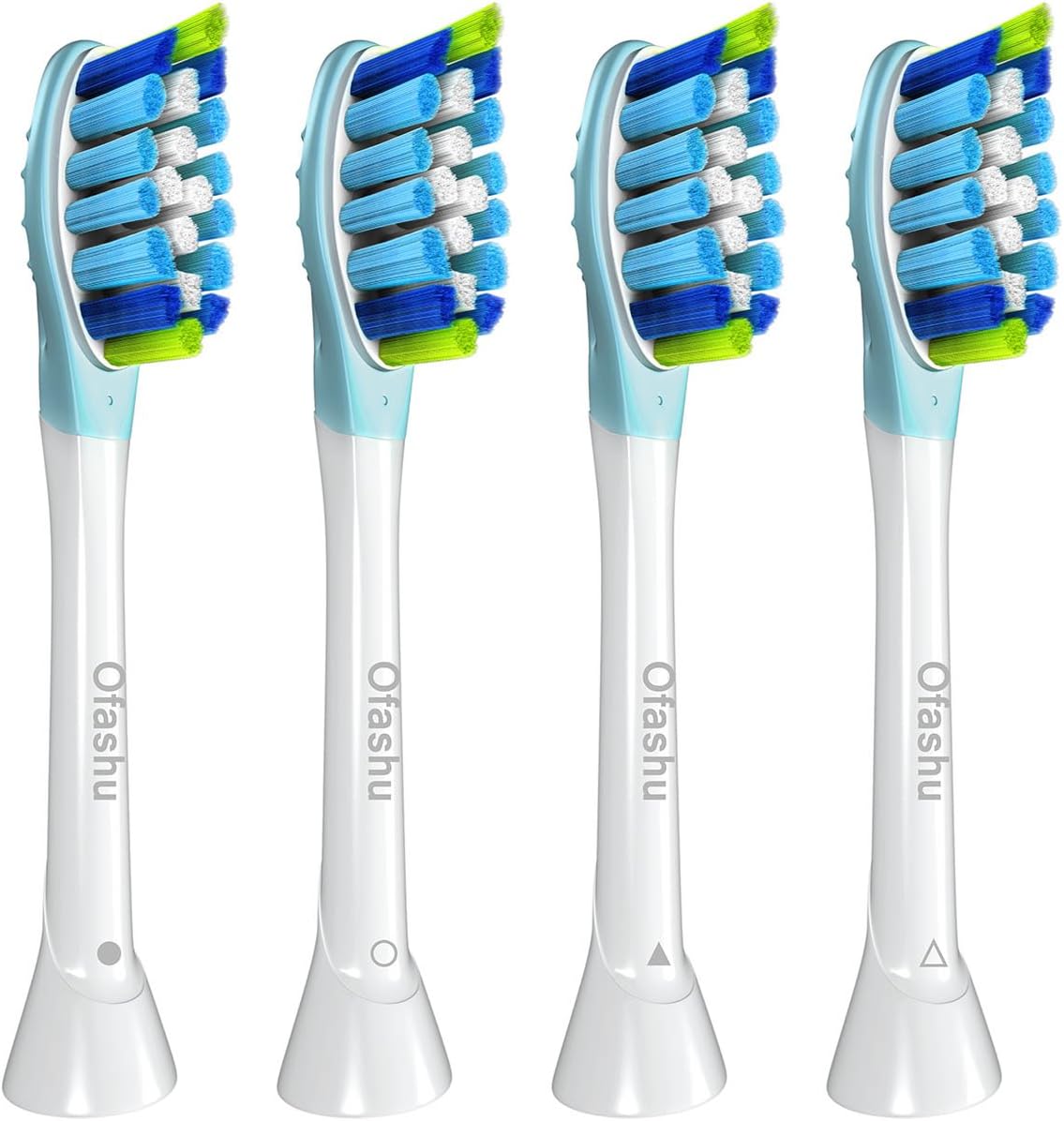 Replacement Toothbrush Heads for Philips Sonicare - Compatible for Philips Sonicare Electric Toothbrush 4 Pack, Ofashu for Adaptive Clean HX9044/26, 2 Series Plaque Control, 3 Series Gum Health