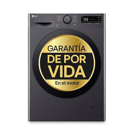 LG F4DR6009AGM - Lavadora Secadora Inteligente, 9/6kg, AI Direct Drive, 1400rpm
